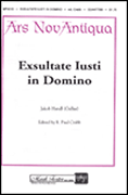 Exultate Justi in Domino SSAATTBB choral sheet music cover